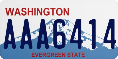 WA license plate AAA6414