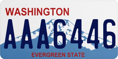 WA license plate AAA6446