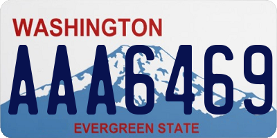 WA license plate AAA6469