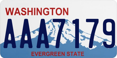 WA license plate AAA7179