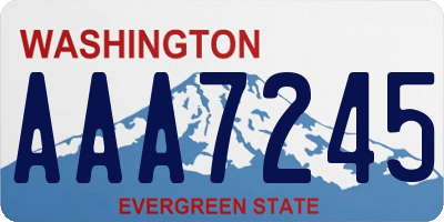 WA license plate AAA7245