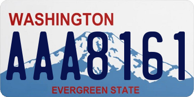 WA license plate AAA8161