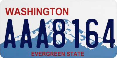 WA license plate AAA8164