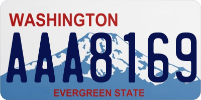 WA license plate AAA8169