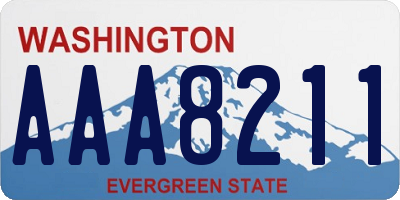WA license plate AAA8211