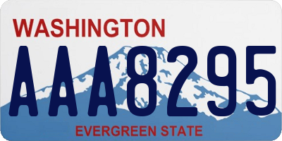 WA license plate AAA8295