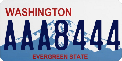 WA license plate AAA8444