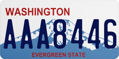 WA license plate AAA8446