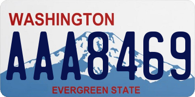 WA license plate AAA8469