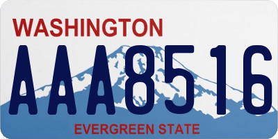 WA license plate AAA8516