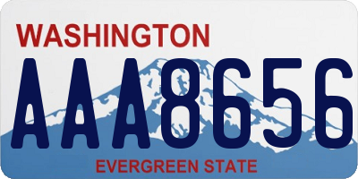 WA license plate AAA8656