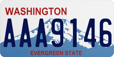 WA license plate AAA9146