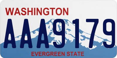 WA license plate AAA9179