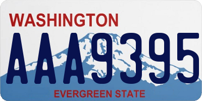 WA license plate AAA9395