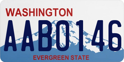 WA license plate AAB0146