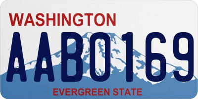 WA license plate AAB0169