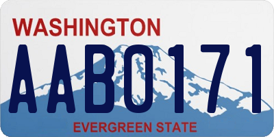 WA license plate AAB0171