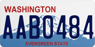 WA license plate AAB0484