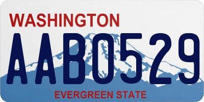 WA license plate AAB0529