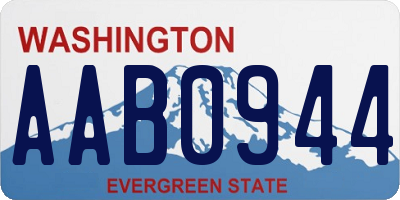 WA license plate AAB0944