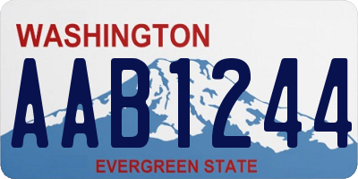 WA license plate AAB1244