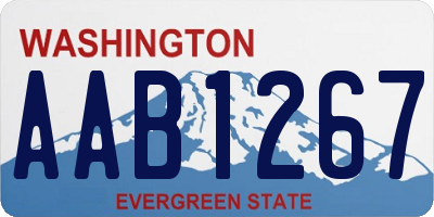 WA license plate AAB1267