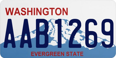 WA license plate AAB1269