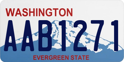 WA license plate AAB1271