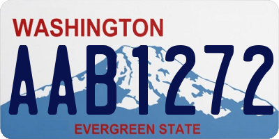 WA license plate AAB1272