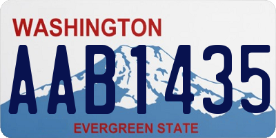 WA license plate AAB1435