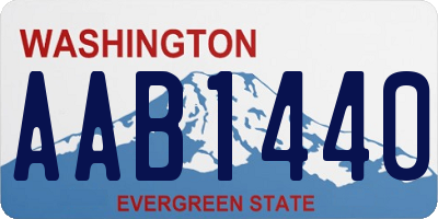 WA license plate AAB1440