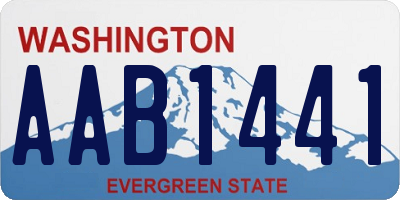 WA license plate AAB1441