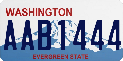 WA license plate AAB1444