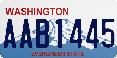 WA license plate AAB1445