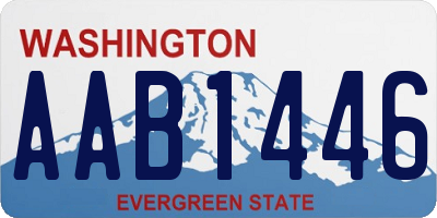 WA license plate AAB1446