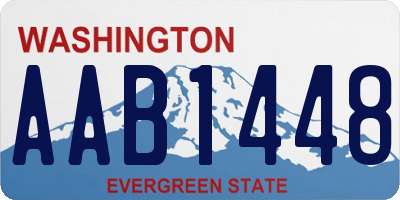 WA license plate AAB1448