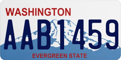 WA license plate AAB1459