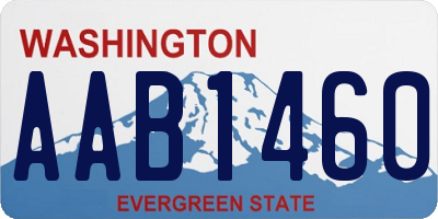 WA license plate AAB1460