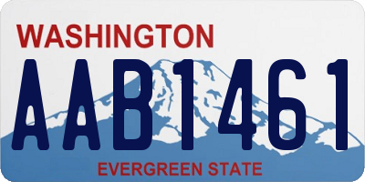 WA license plate AAB1461