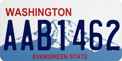 WA license plate AAB1462