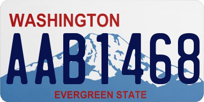 WA license plate AAB1468