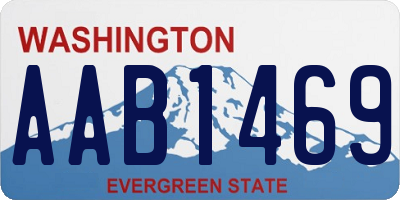 WA license plate AAB1469