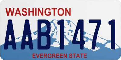 WA license plate AAB1471