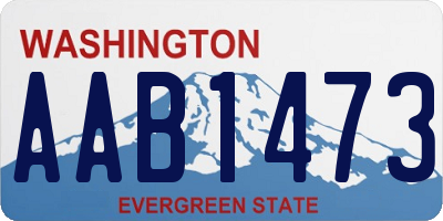 WA license plate AAB1473