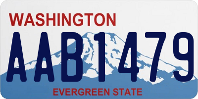 WA license plate AAB1479