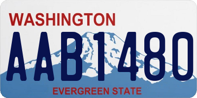 WA license plate AAB1480