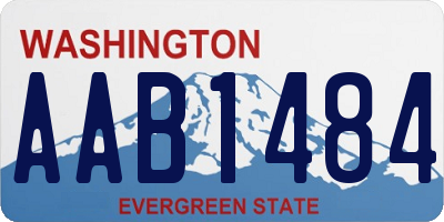 WA license plate AAB1484