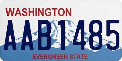 WA license plate AAB1485