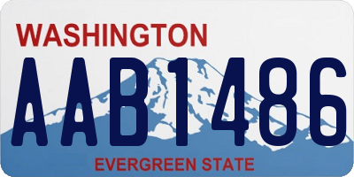 WA license plate AAB1486