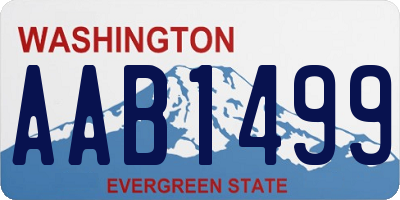 WA license plate AAB1499